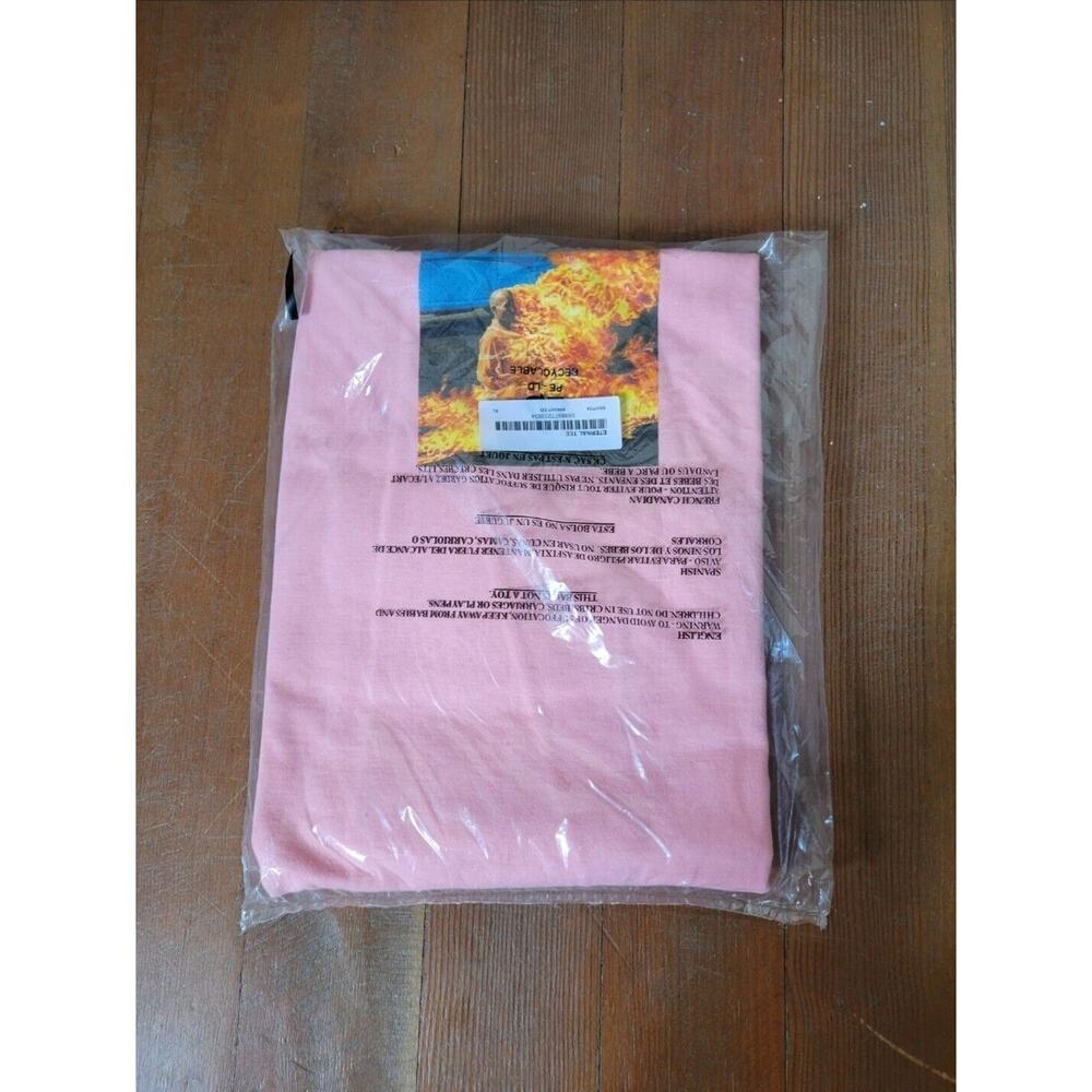 Vtg Y2k Supreme Eternal Tee Bright Coral Extra Large SS17 Rare Deadstock